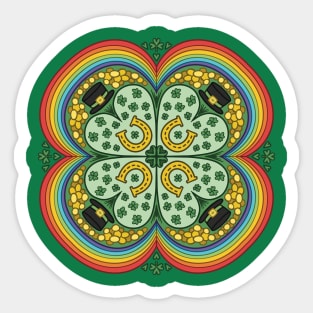 St Patrick’s Day Mandala Sticker